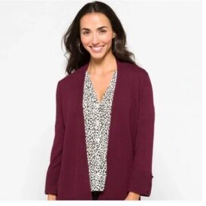 EVOLUTION by Cyrus Soft Lightweight Open Cardigan Topper